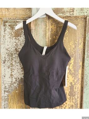 NWT Lululemon Black Align Waist-Length Tank Sz 8